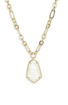 Kendra Scott Alexandria Pendant Necklace In Gold