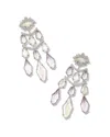 Kendra Scott Alexandria Tier Mixed Stones Statement Earring In Metallic