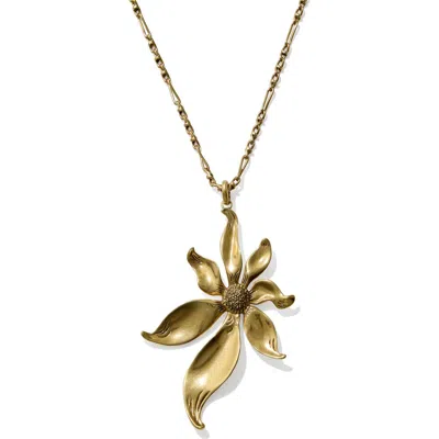 Kendra Scott Anya Flower Pendant Necklace In Gold