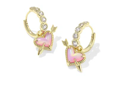 Kendra Scott Ari Heart Arrow Huggie In Pattern