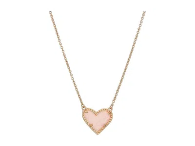 Kendra Scott Ari Heart Short Pendant In Gold