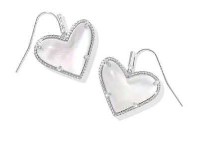 Kendra Scott Ari Heart Statement Drop In Purple