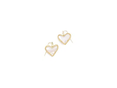 Kendra Scott Ari Heart Statement Drop In Gold