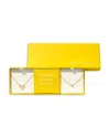 Kendra Scott 14k Gold-plated 2-pc. Set Gemstone Heart Adjustable Pendant Necklaces In Gold