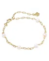 Kendra Scott Ashton Cultured Freshwater Pearl Chain Bracelet In Gray
