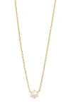 Kendra Scott Ashton Cultured Freshwater Pearl Pendant Necklace In Gold