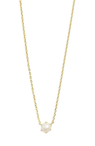 Kendra Scott Ashton Cultured Freshwater Pearl Pendant Necklace In Gold