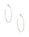 Kendra Scott Audrey 14k Rose Gold 0.05 Ct. Tw. Lab-grown Diamond Hoop Earring In Metallic
