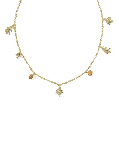 Kendra Scott Autumn Charm Necklace, 16 In Gold