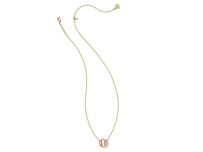 Kendra Scott Baseball Short Pendant In Gold