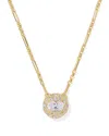 Kendra Scott Bella Crystal Pendant Necklace, 16-19 In Gold