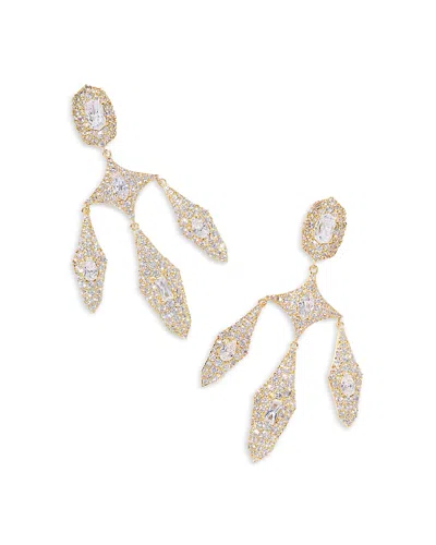 Kendra Scott Bella Crystal Statement Earrings In Gold