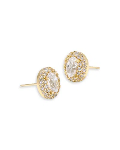 Kendra Scott Bella Crystal Stud Earrings In Gold
