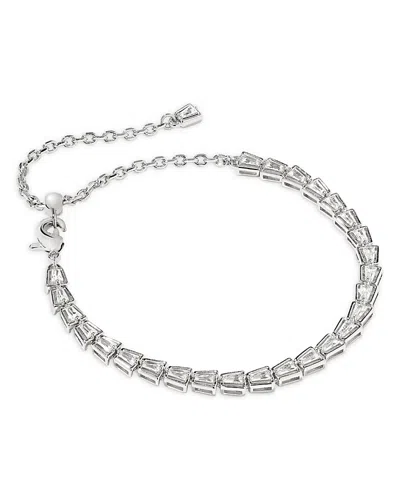 Kendra Scott Bella Crystal Tennis Bracelet In Silver