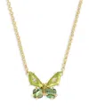 Kendra Scott Bianca Butterfly Gold Green Mix Short Pendant Necklace, 16-19