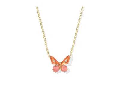 Kendra Scott Bianca Butterfly Short Pendant In Orange
