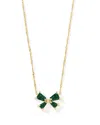 Kendra Scott Blair Drusy Stone Bow Adjustable Pendant Necklace In 14k Gold Plated, 19 In Multi