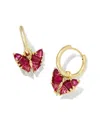 Kendra Scott Blair Butterfly 14k Plated Huggie Earrings