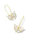 Kendra Scott 14k Gold-plate Mother Of Pearl Butterfly Drop Earrings (also In Abalone)