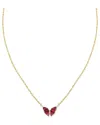 Kendra Scott Blair Butterfly 14k Plated Pendant Necklace