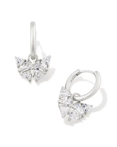 Kendra Scott Blair Butterfly Cz Huggie Earring In Metallic