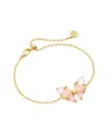 Kendra Scott Blair Delicate 14k Plated Mixed Stones Chain Bracelet In Gold