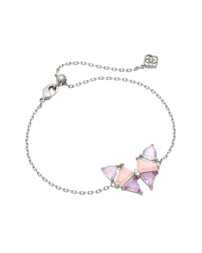 Kendra Scott Blair Delicate Mixed Stones Chain Bracelet In Metallic