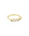 Kendra Scott Blakely 18k Over Silver Moonstone Band Ring In Gold