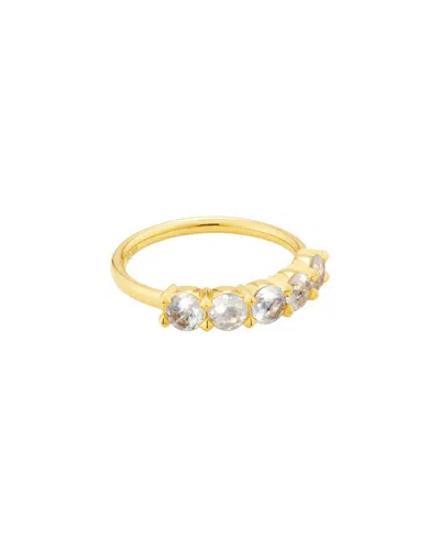 Kendra Scott Blakely 18k Over Silver Moonstone Band Ring In Gold