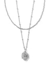 Kendra Scott Brielle Multi Strand Necklace In Silver