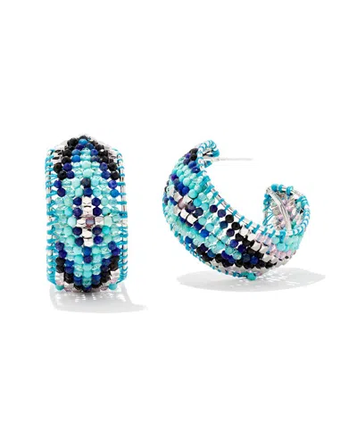 Kendra Scott Britt Hoop Earrings In Multi