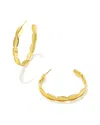 Kendra Scott Brooke 14k Plated Hoops In Multi