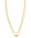 Kendra Scott Brooke 14k Plated Multi Strand Necklace In Gold