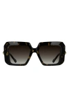 Kendra Scott Brooke 54mm Square Sunglasses In Black