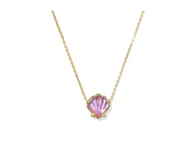 Kendra Scott Brynne Shell Pendant In Gold