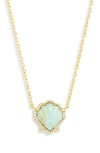 Kendra Scott Brynne Shell Pendant Necklace In Gold Sea Green Chrylla