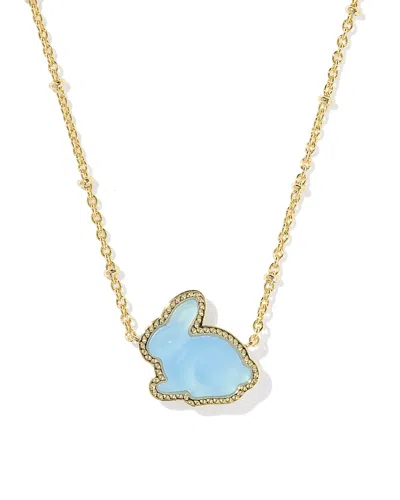 Kendra Scott Bunny Pendant Necklace, 19 In Gold