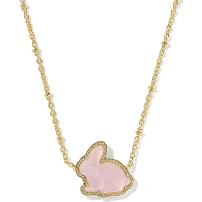 Kendra Scott Bunny Pendant Necklace In Metallic