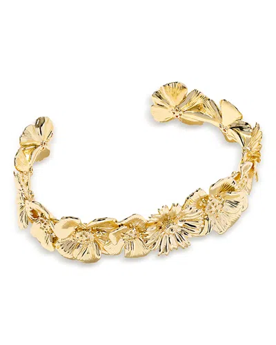 Kendra Scott Cailey Flower Cuff Bracelet In Gold