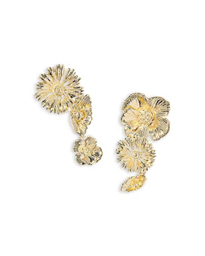 Kendra Scott 14k Gold Over Brass Cailey Flower Statement Earrings