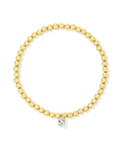 Kendra Scott Cailin Cubic Zirconia Stretch Bracelet In Gold