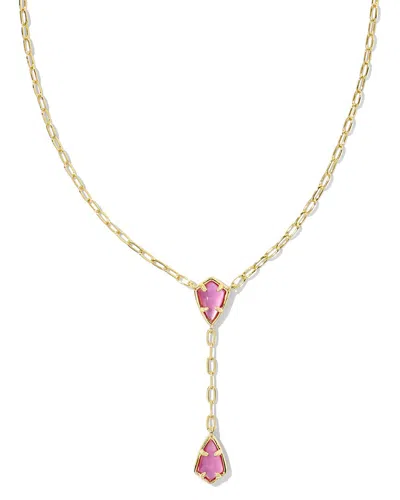 Kendra Scott Camry 14k Plated Mother Of Pearl Necklace In Gold