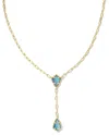 Kendra Scott Camry 14k Plated Mother Of Pearl Necklace In Gold