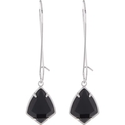 Kendra Scott Carrine Earrings In Black/silver