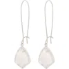 Kendra Scott Carrine Earrings In Rose Quartz/silver