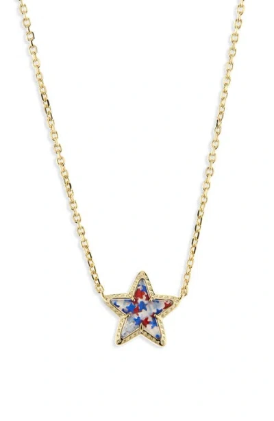 Kendra Scott Cassidy Star Pendant Necklace In Gold