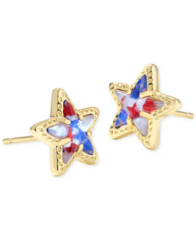 Kendra Scott Cassidy Star Stud Earrings In Gold