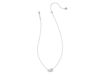 Kendra Scott Cheer Short Pendant In Silver