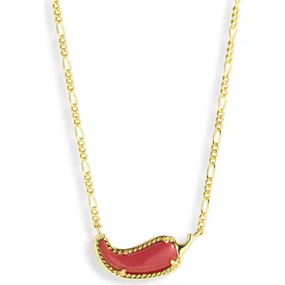 Kendra Scott Chili Pepper Pendant Necklace In Red