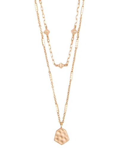 Kendra Scott Clove 14k Rose Gold Plated Multi Strand Necklace